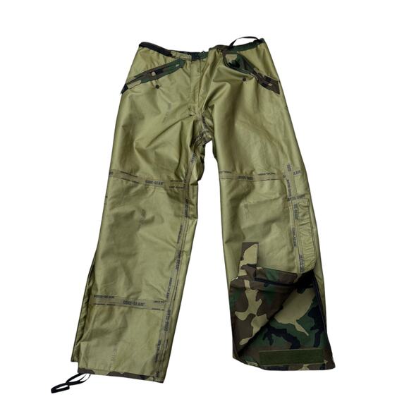 Gore-Tex Gore-Seam Men's  36x30 Camouflage Waterproof Woodland Cover Pants READ - Picture 7 of 11